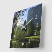 Yosemite National Park Wall Clock Quadratische Wanduhr (Winkel)