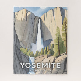 Yosemite National Park | Watercolor Travel Puzzle