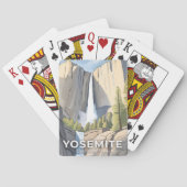 Yosemite National Park | Watercolor Travel Spielkarten (Rückseite)