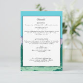 Yosemite National Park Wedding Details Retro Einladung (Stehend Vorderseite)