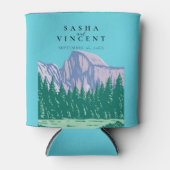 Yosemite National Park Wedding Retro Dosenkühler (Vorderseite)