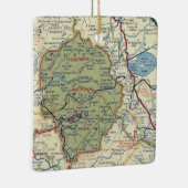 Yosemite Nationalpark 50's Karte Keramikornament (Rechts)