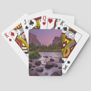 Yosemite Nationalpark an der Dämmerung Spielkarten