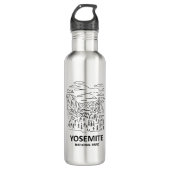 Yosemite Nationalpark Art Edelstahlflasche (Vorderseite)