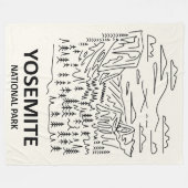 Yosemite Nationalpark Art Fleecedecke (Vorderseite (Horizontal))