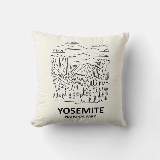 Yosemite Nationalpark Art Kissen (Vorderseite)