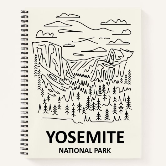 Yosemite Nationalpark Art Notizblock (Vorderseite)