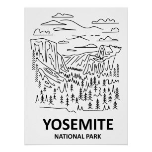 Yosemite Nationalpark Art Poster