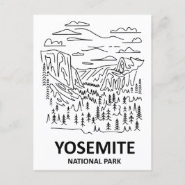 Yosemite Nationalpark Art Postkarte