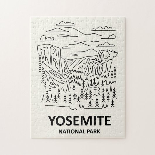 Yosemite Nationalpark Art Puzzle (Vertikal)