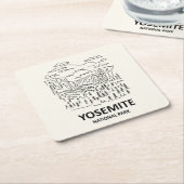 Yosemite Nationalpark Art Rechteckiger Pappuntersetzer (angewinkelt)