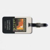 Yosemite-Nationalpark | Bärenfamilie Gepäckanhänger (Rückseite horizontal)