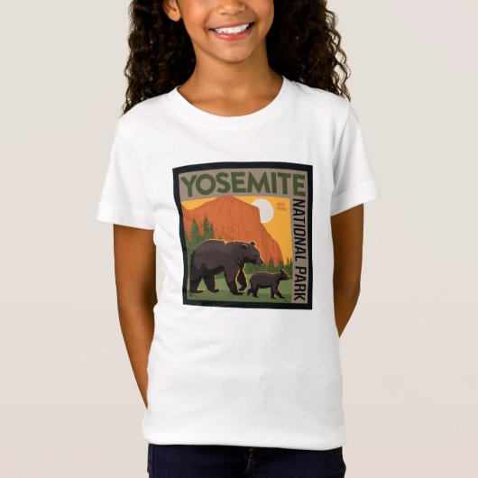 Yosemite-Nationalpark | Bärenfamilie T-Shirt (Vorderseite)