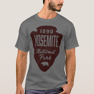 Yosemite Nationalpark Bear Arrowhead Brown T-Shirt