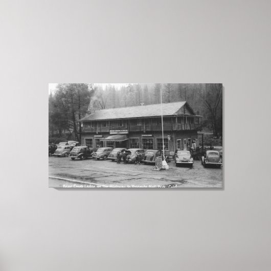 Yosemite Nationalpark Bear Creek Lodge Leinwanddruck (Vorderseite)