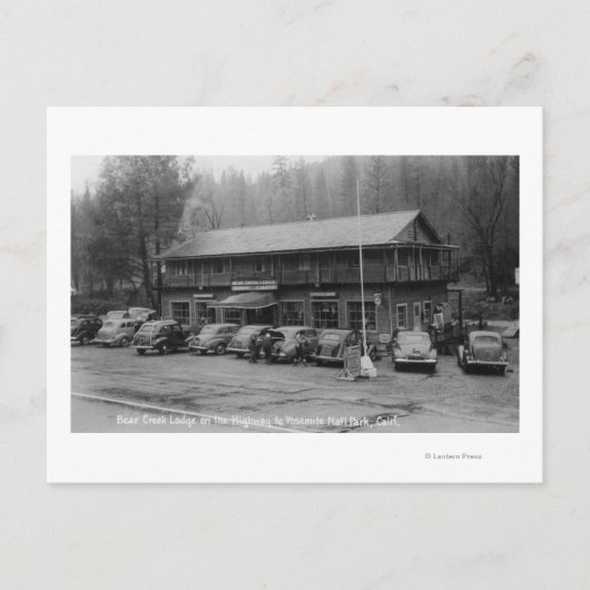 Yosemite Nationalpark Bear Creek Lodge Postkarte (Vorderseite)