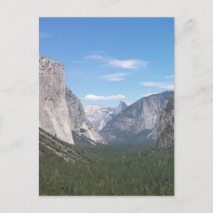 Yosemite-Nationalpark Bergtal Szene Postkarte