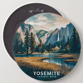 Yosemite-Nationalpark Button (Vorne & Hinten)