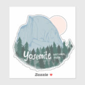 Yosemite Nationalpark Calif Camping Transparenz Aufkleber (Blatt)