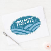 Yosemite Nationalpark California Außenbereich Ovaler Aufkleber (Umschlag)