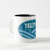 Yosemite Nationalpark California Außenbereich Zweifarbige Tasse (Vorderseite Links)