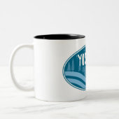 Yosemite Nationalpark California Außenbereich Zweifarbige Tasse (Links)