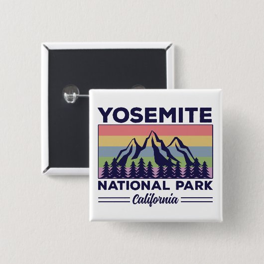 Yosemite Nationalpark California Button (Vorne & Hinten)
