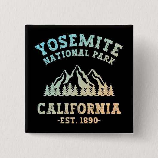 Yosemite Nationalpark California Button (Vorderseite)
