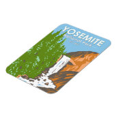 Yosemite Nationalpark California Magnet (Linke Seite)