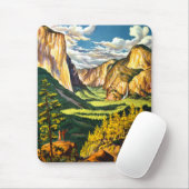 Yosemite Nationalpark California Mousepad (Mit Mouse)