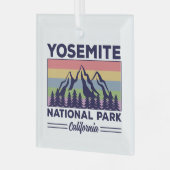 Yosemite Nationalpark California Ornament Aus Glas (Vorderseite links)