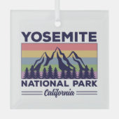 Yosemite Nationalpark California Ornament Aus Glas (Vorderseite)