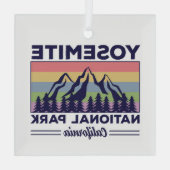 Yosemite Nationalpark California Ornament Aus Glas (Rückseite)