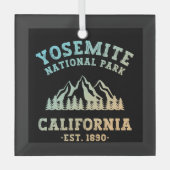 Yosemite Nationalpark California Ornament Aus Glas (Vorderseite)