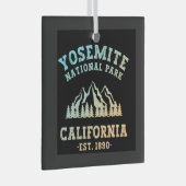 Yosemite Nationalpark California Ornament Aus Glas (Vorderseite Rechts)
