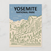 Yosemite Nationalpark California Postkarte (Vorderseite)