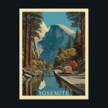 Yosemite Nationalpark California Postkarte<br><div class="desc">Jeder würde Liebe haben,  dieses alte Reiseplakat mit einer Retro-Abbildung des Yosemite Nationalparks in Kalifornien zu erhalten!</div>