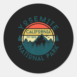 Yosemite Nationalpark California Runder Aufkleber