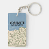 Yosemite Nationalpark California Schlüsselanhänger (Rückseite)