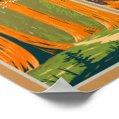 Yosemite Nationalpark California Sehenswürdigkeit  Poster (Ecke)