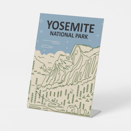 Yosemite Nationalpark California Sockelschild (Vorderseite)