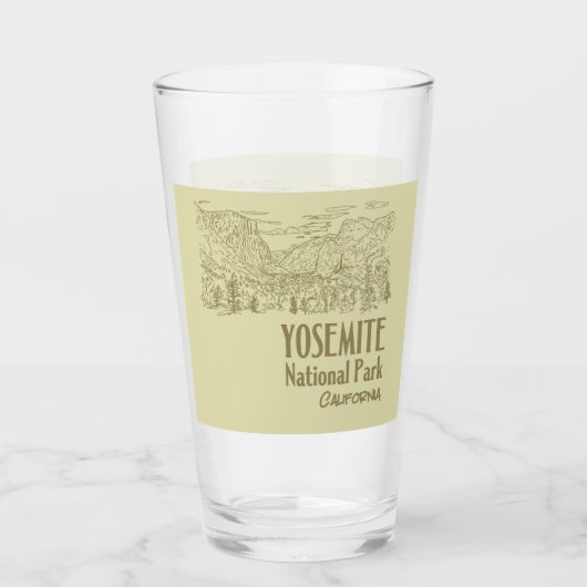 Yosemite Nationalpark California Tunnel Ansicht Glas (Vorderseite)