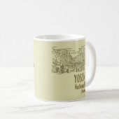 Yosemite Nationalpark California Tunnel Ansicht Kaffeetasse (VorderseiteRechts)