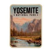 Yosemite Nationalpark California Vintag Magnet (Vertikal)