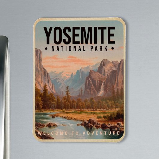 Yosemite Nationalpark California Vintag Magnet
