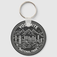 Yosemite Nationalpark California Vintag Monoline