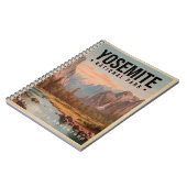 Yosemite Nationalpark California Vintag Notizblock (Linke Seite)