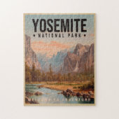 Yosemite Nationalpark California Vintag Puzzle (Vertikal)