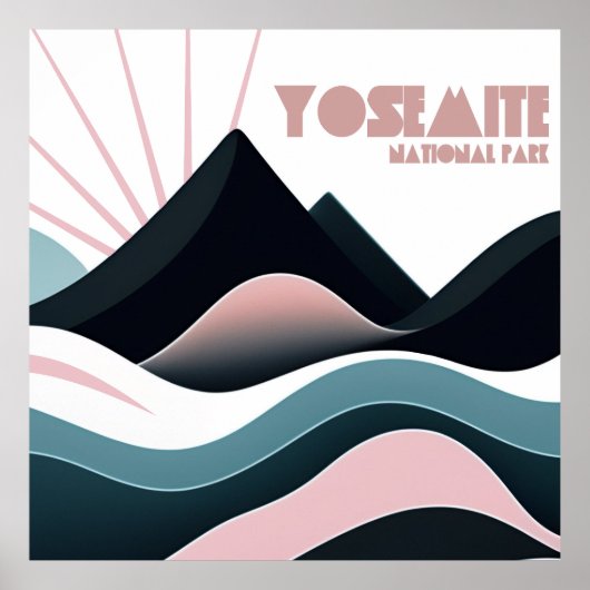 Yosemite Nationalpark Colored Hills Poster (Vorne)