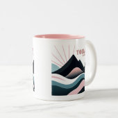 Yosemite Nationalpark Colored Hills Zweifarbige Tasse (VorderseiteRechts)